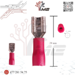 TERMINAL FASTON C/ REC 3/16? HEMBRA CAL. 16-22