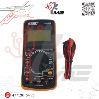 MULTIMETRO DIGITAL PLEGABLE CON DISPLAY