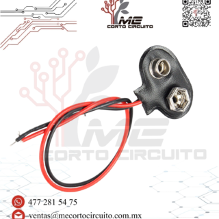 BROCHE SIN PLUG PARA PILA 9V