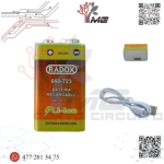 PILA RECARGABLE 9V 500MAH