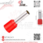 TERMINAL FERRUL C/AISLANTE ROJO
