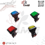 BOTON DE MAQUINITA CUADRADO CON MICROSWITCH Y PILOTO