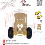 CHASIS CARRO MINI ROBOT 2 RUEDAS