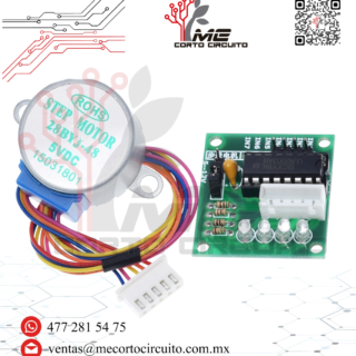 MOTOR PASO A PASO 28BYJ-48 5V CON DRIVER ULN2003
